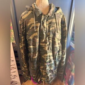 OBEY GREEN CAMO MILITARY JACKET XL NWT
